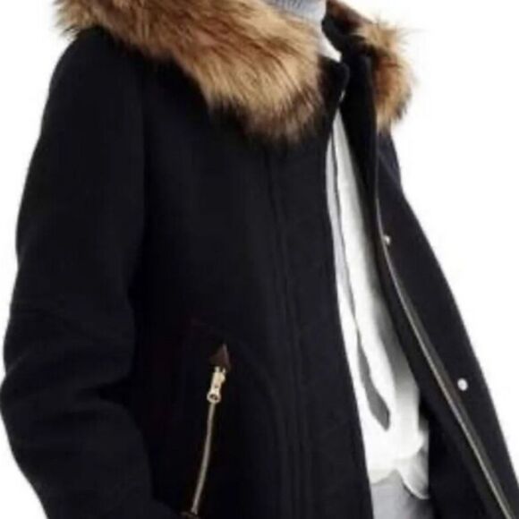 Nwt J. Crew chateau parka coat jacket Italian Stadium cloth wool nello gori 20 - Picture 5 of 10